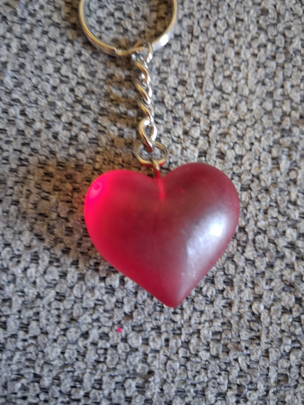 Heart Keychain Pendant in Red - Unbranded